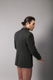 4 Drop Cachet Black Men Blazer - Wessi