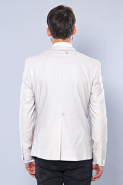 3 pocket Single Button Cotton Grey Jacket-Wessi