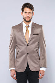 Beige Blazer With Patch Pockets | Wessi