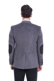 Pocket Flap Rigging Velvet Grey Jacket-Wessi