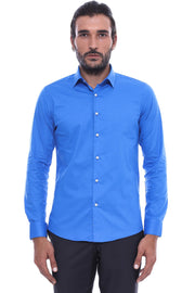 Blue Slim Fit Men's Shirt | Wessi