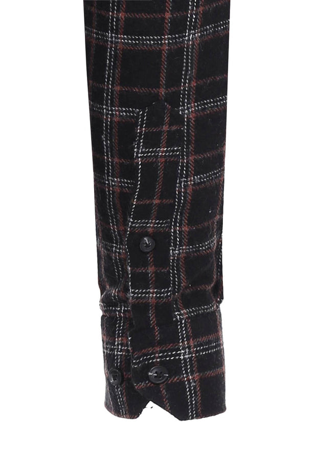 Plaid Black Men Lumberjack Shirt - Wessi