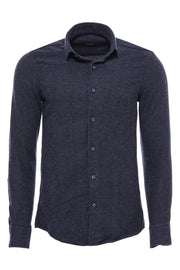 Thick Patterned Navy Blue Men Lumberjack Shirt - Wessi