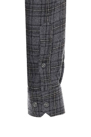 Plaid Dark Grey Men Lumberjack Shirt - Wessi