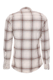 Plaid Light Brown Men Lumberjack Shirt - Wessi