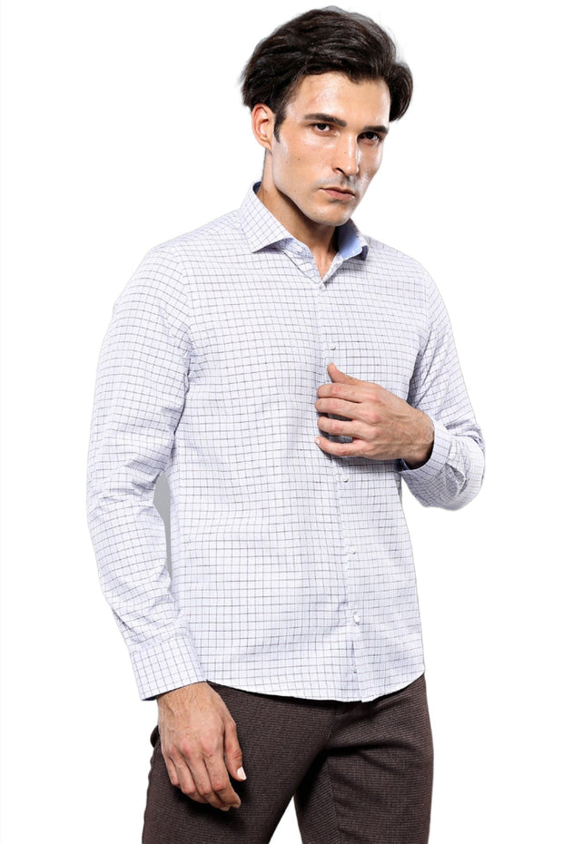 Plaid Blue Men's Shirt | Wessi