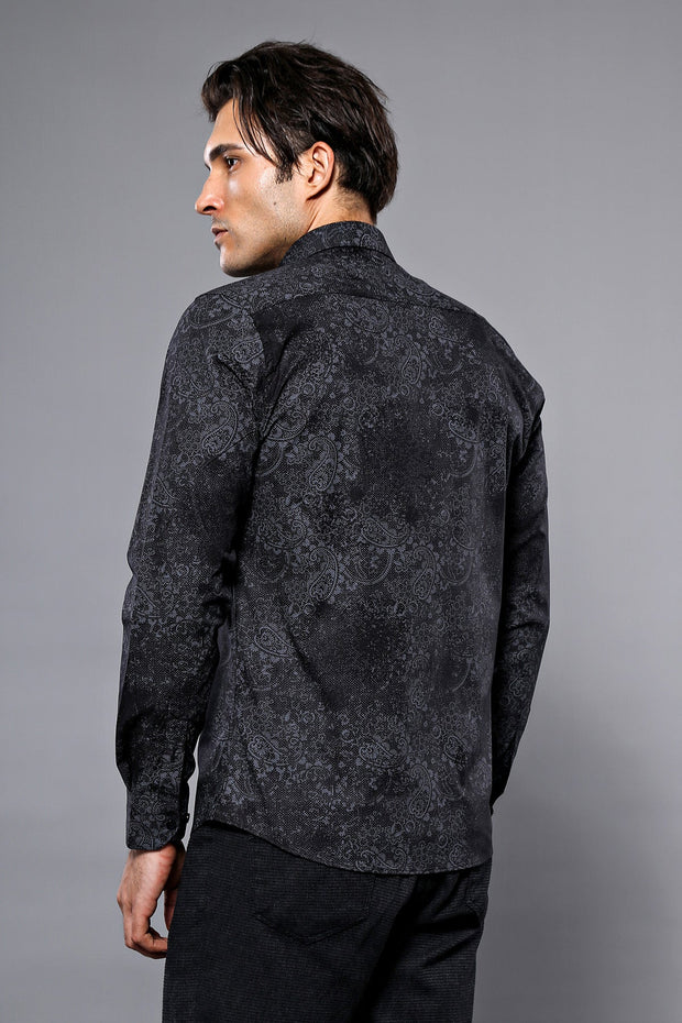 Floral Black Shirt | Wessi