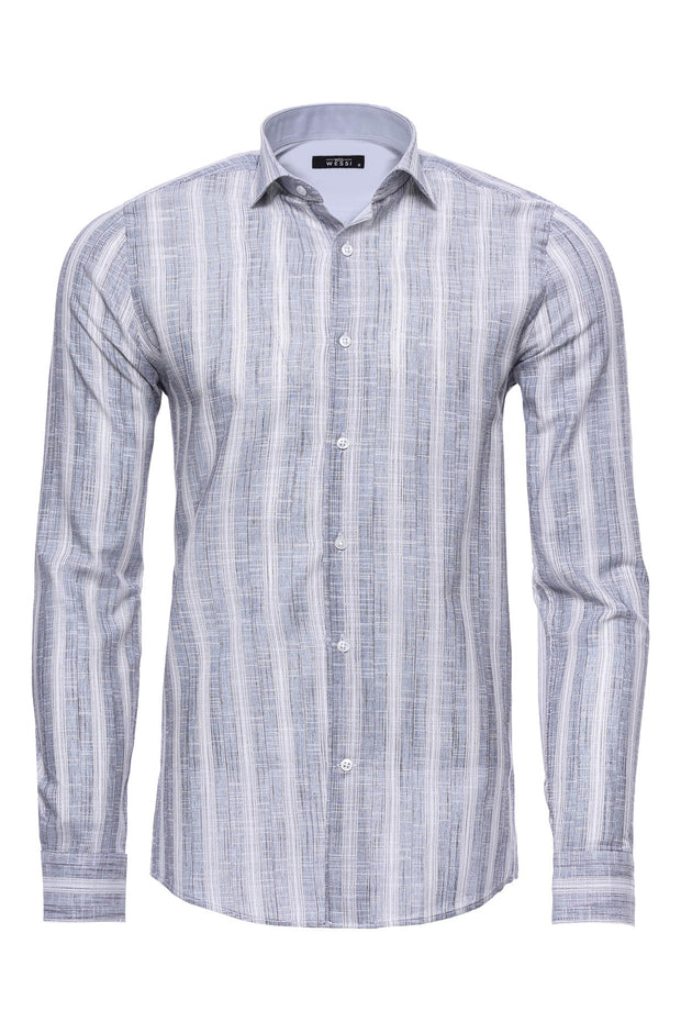 Striped Blue Men's Shirt | Wessi