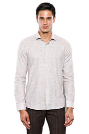 Checked Beige Shirt - Wessi