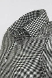 Houndstooth Pattern Green Men Shirt - Wessi