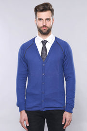 Indigo Cotton Men's Knitwear - Wessi