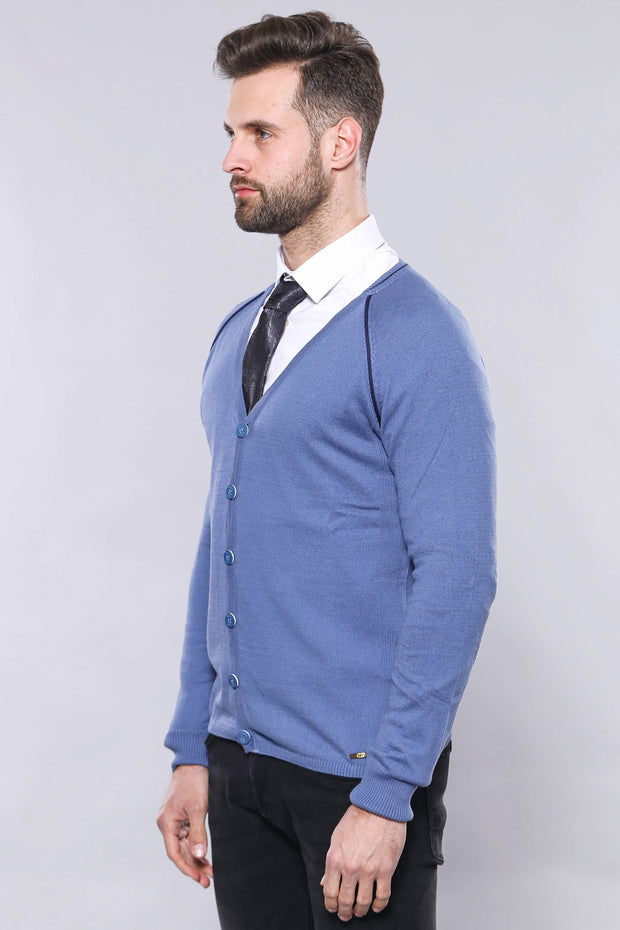 Blue Cotton Knitwear - Wessi