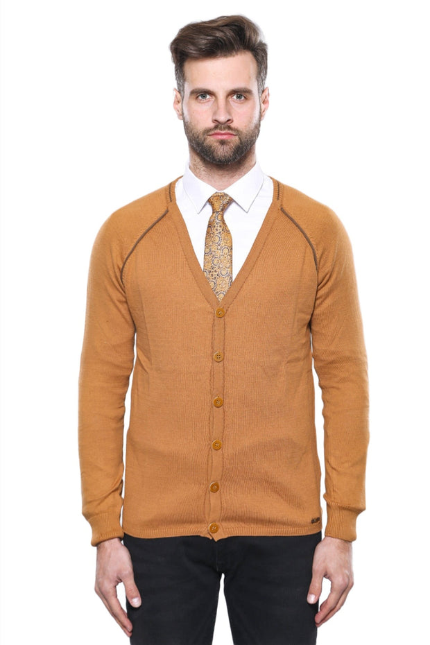 Tawny Men's Cardigan Sweater | Wessi