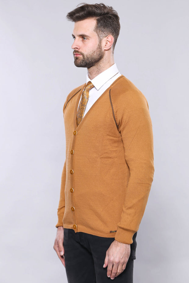 Tawny Men's Cardigan Sweater | Wessi