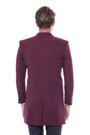 Burgundy Long Coat - Wessi