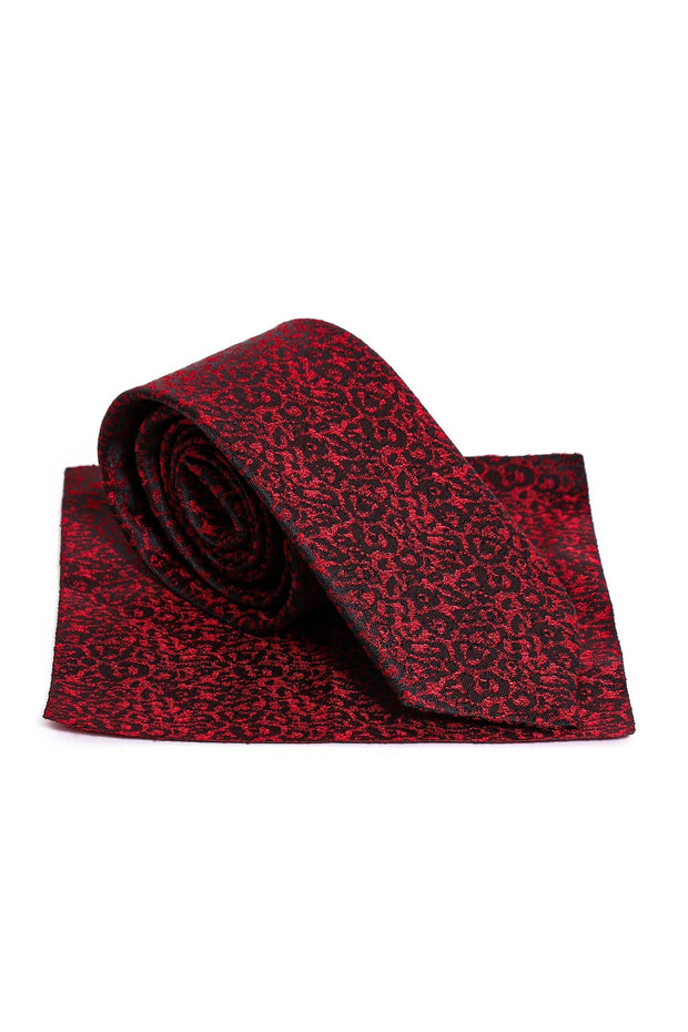 Patterned Men Claret Red Tie – Wessi