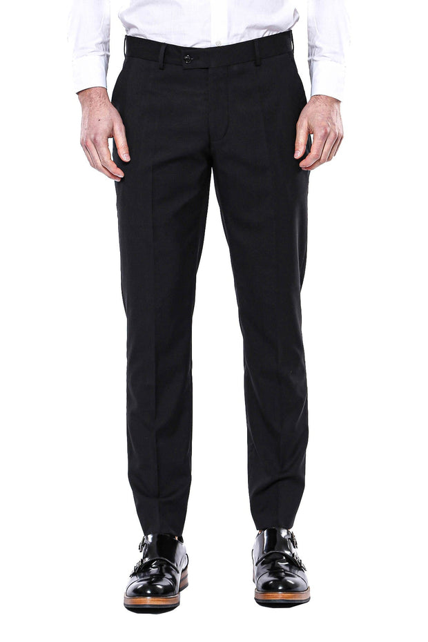 Plain Men Black Pants - Wessi