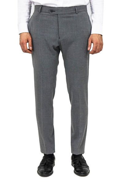 Plain Grey Men Dress Pants - Wessi