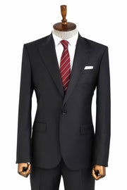 Wool Black Men Suit - Wessi