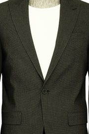 Single Buttons 2 Piece Black Men Suit - Wessi