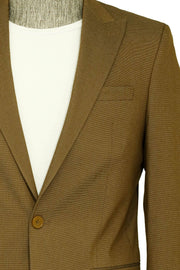 Single Buttons 2 Piece Tan Men Suit - Wessi