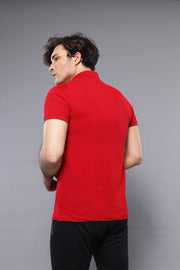 Polo Plain Red T-Shirt - Wessi