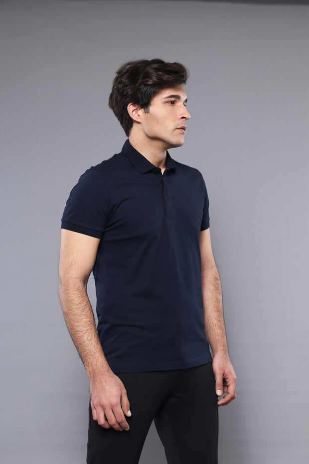 Polo Plain Navy Blue T-Shirt | Wessi