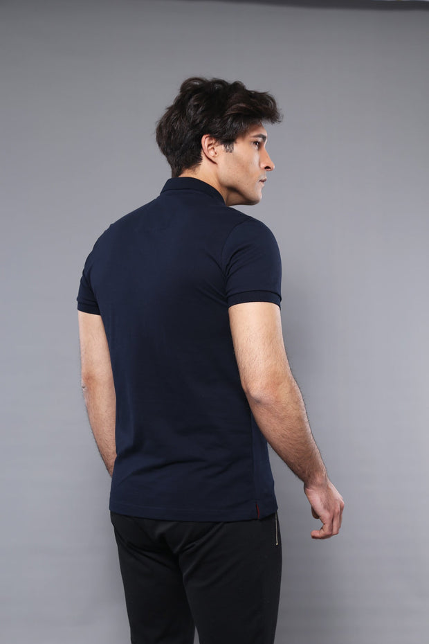 Polo Plain Navy Blue T-Shirt | Wessi