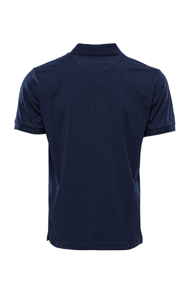 Navy Blue Polo Collar T-shirt - Wessi