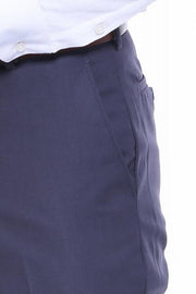 Anthracite Slim Fit Plain Men Pants - Wessi