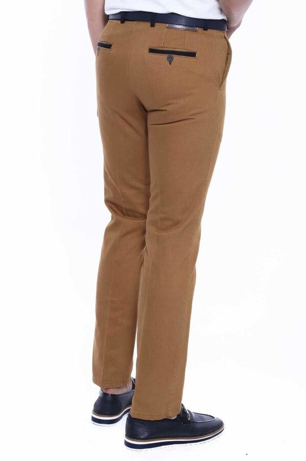 Belt Coloured Tan Pants - Wessi