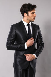 Black Shiny Men's Suit | Wessi - Wessi