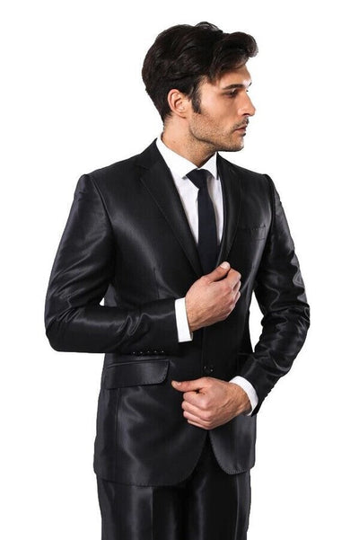 Black Shiny Men's Suit | Wessi - Wessi