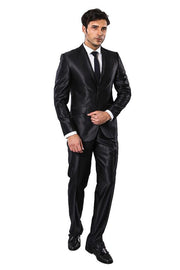 Black Shiny Men's Suit | Wessi - Wessi