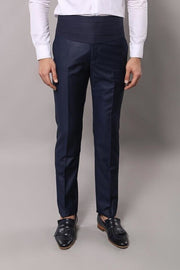 Blue Patterned Tuxedo Suit | Wessi