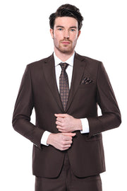 Brown 4 Drop Regular Suit | Wessi