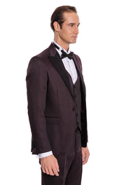 Claret Red and Black Tuxedo for Men | Wessi