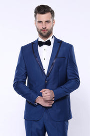 Detachable Lapel Blue Tuxedo | Wessi