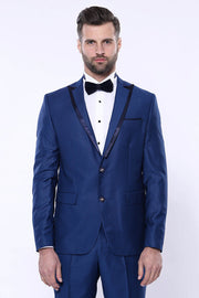 Detachable Lapel Blue Tuxedo | Wessi