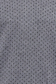 Dot Patterned V Neck Grey Sweater - Wessi