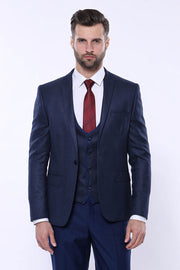 Dot-Patterned Vested Suit | Wessi