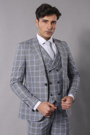 Double Breasted Grey Suit | Wessi