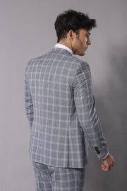 Double Breasted Grey Suit | Wessi