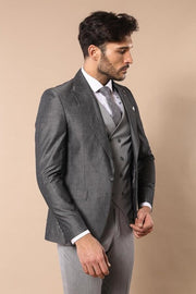 Grey Vested Suit  - Wessi