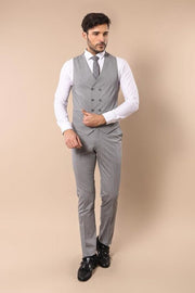 Grey Vested Suit  - Wessi