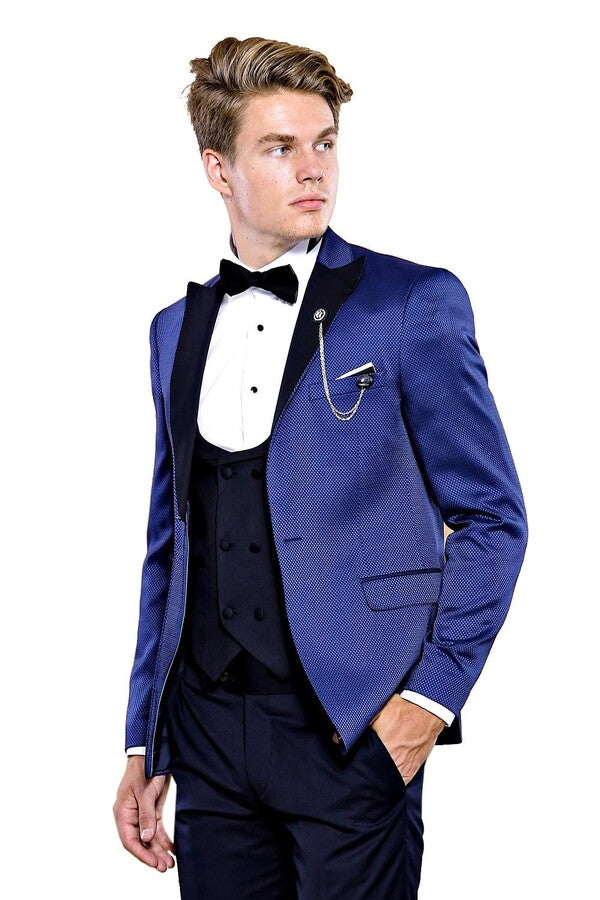 Indigo Blue Wedding Suit for Men | Wessi