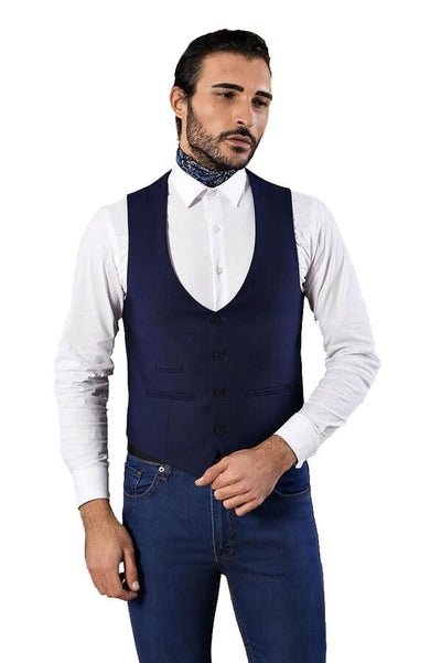 Indigo Vest Separate with Watch Pockets - Wessi