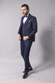 Navy Blue Modeled Tuxedo | Wessi