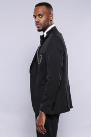 Patterned Jacket Black Men's Tuxedo | Wessi