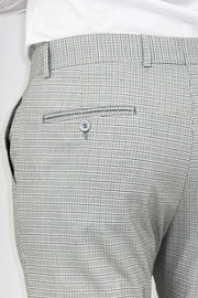 Plaid Grey Men Pants - Wessi